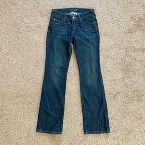 Banana Republic Womens Classic Bootcut Tall Long Denim Jeans Dark Wash Size 2